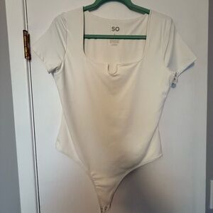 SO Cream Short Sleeve Bodysuit